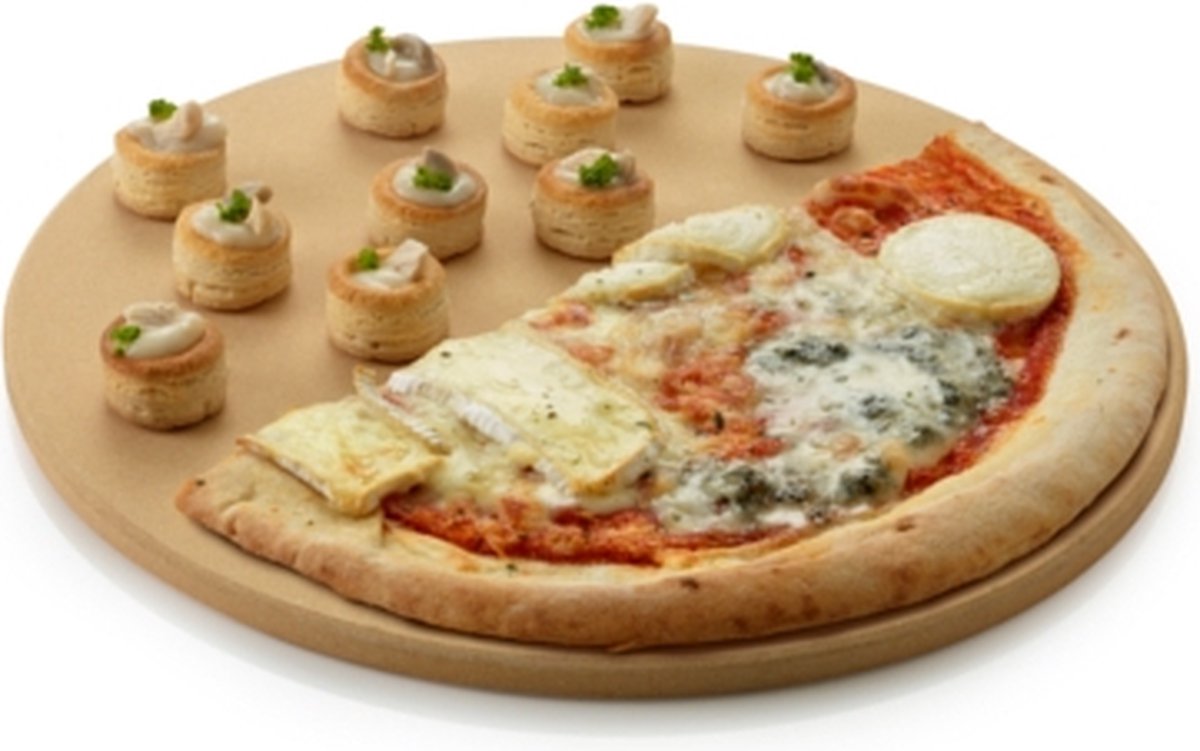 Barbecook BBQ Pizzaplaat - Pizzasteen - Voor Barbecue - Rond - 36cm