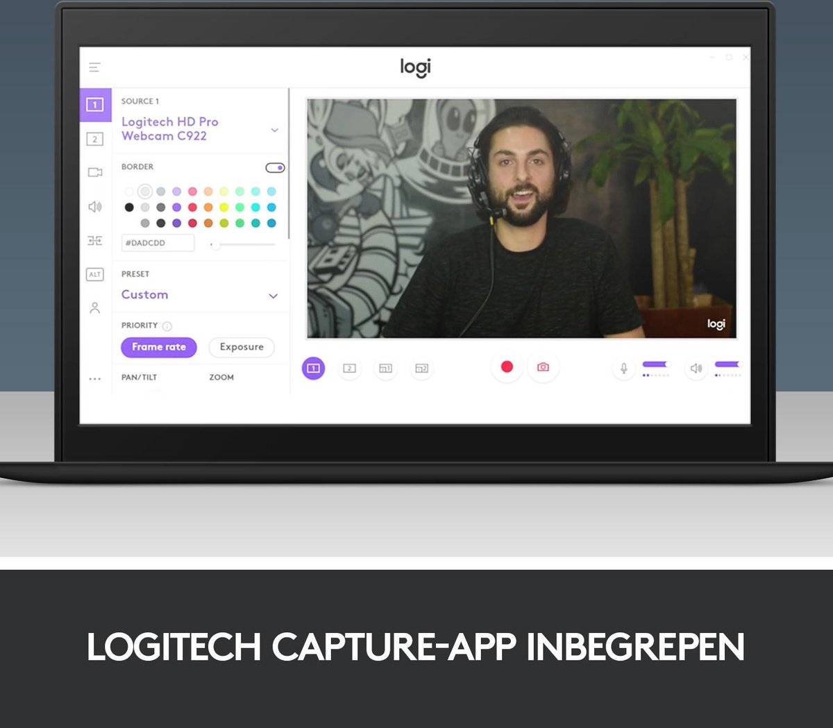 DGMoutlet-nl-Logitech-Webcam-C922-Pro-Stream-Webcam-Full-HD-Webcam-Zwart5 Logitech Webcam C922 Pro Stream Webcam - Full HD Webcam - Zwart