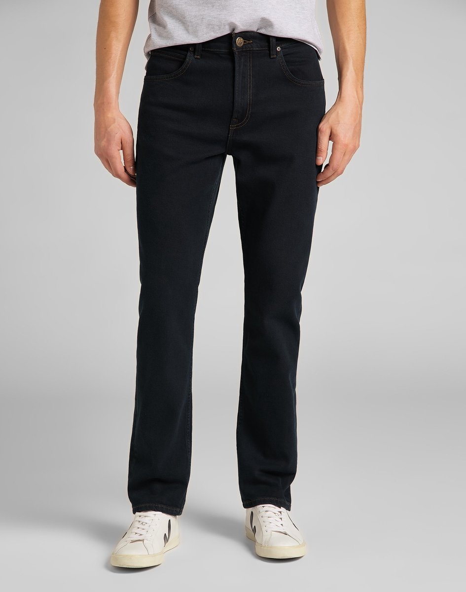 LEE BROOKLYN Maar W32/L32 STRAIGHT BLUE BLACK CLASSIC STRAIGHT JEANS-HEREN
