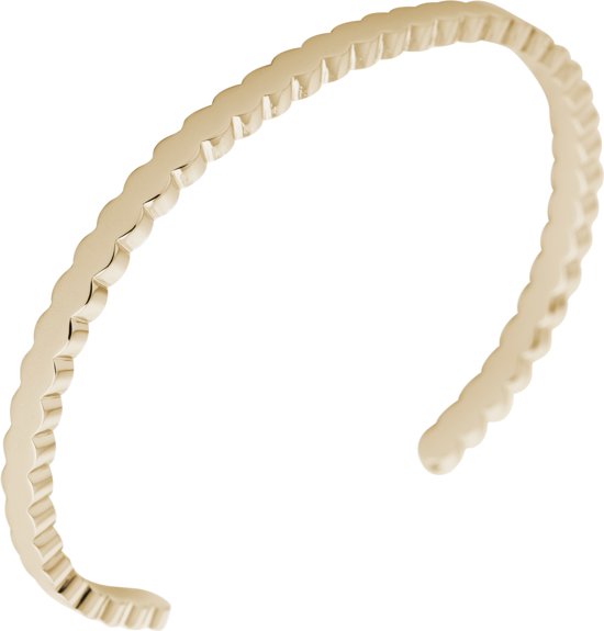 Melano friends Jessica wave armband - Roségoudkleurig - Dames - Maat L