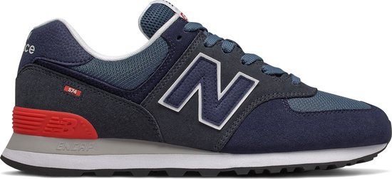 sneaker, athletic shoe, mesh, suede, navy blue
