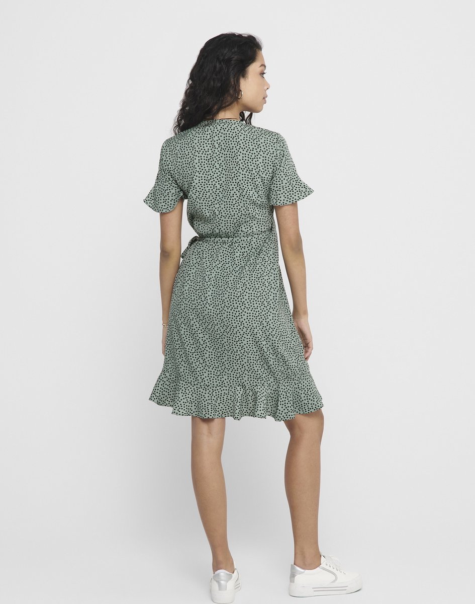 ONLY - 42 - ONLOLIVIA S/S WRAP DRESS WVN NOOS Dames  Wikkeljurk