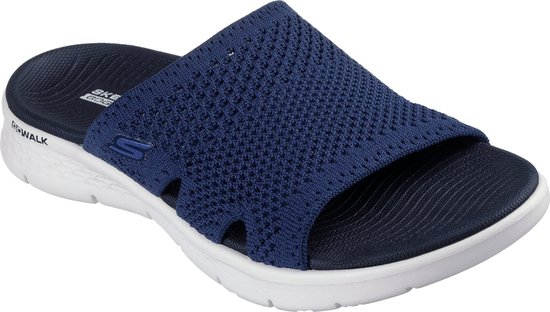 slipert, sandalen, kunststof, mesh, blauw