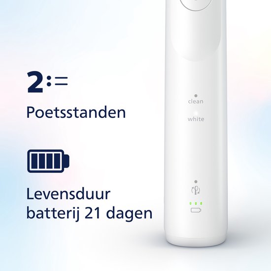 Philips Sonicare 5500 Series - Elektrische Tandenborstel - Wit - Wittere tanden - HX7110/01