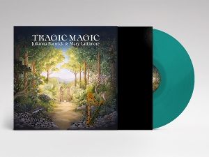 LP record, vinyl, turquoise, groove, album cover