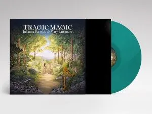 LP record, vinyl, turquoise, groove, album cover