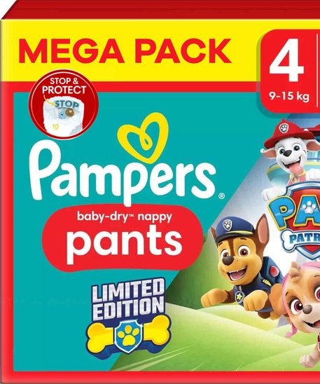 Pampers - Baby Dry Pants - Maat 4 - Megapack - 90 stuks - 9/15KG