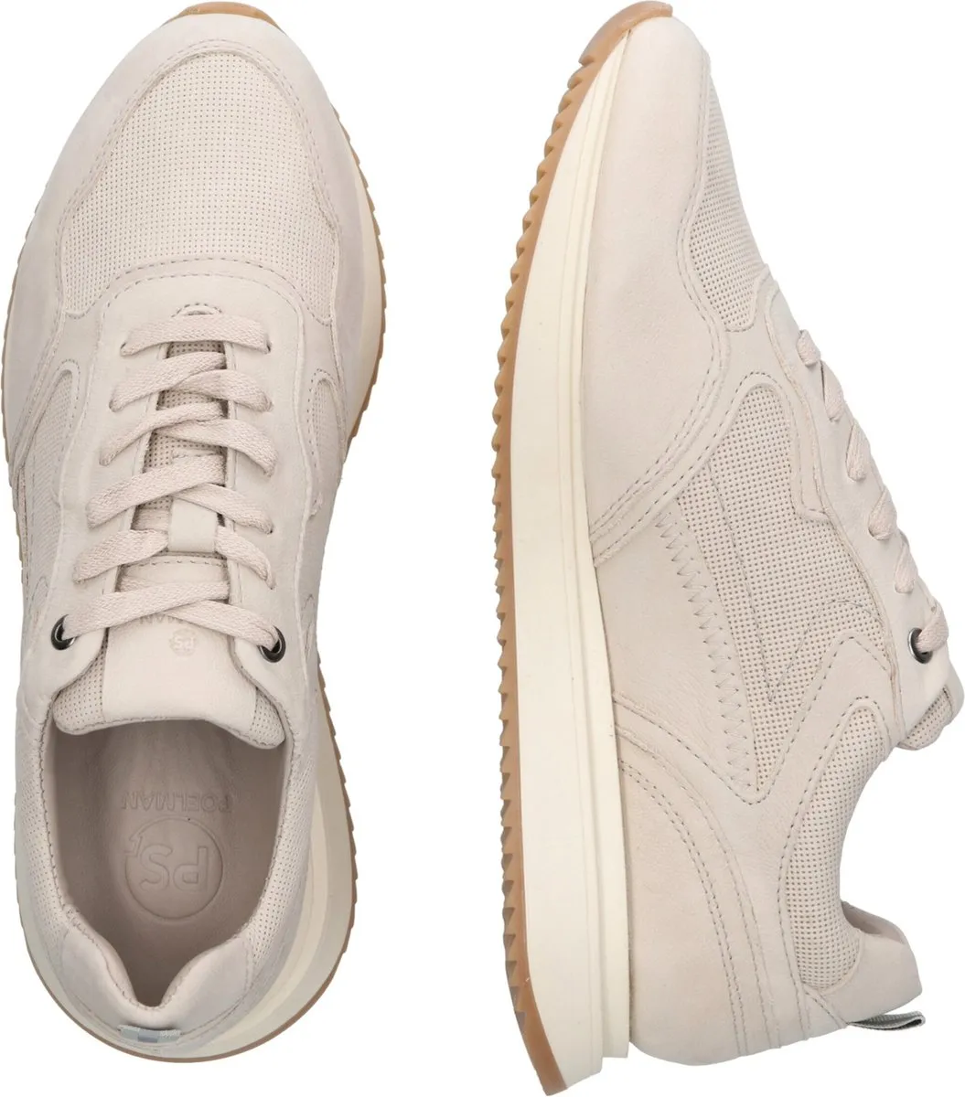 PS Poelman - Maat 43 - NASH Heren Sneakers - Beige