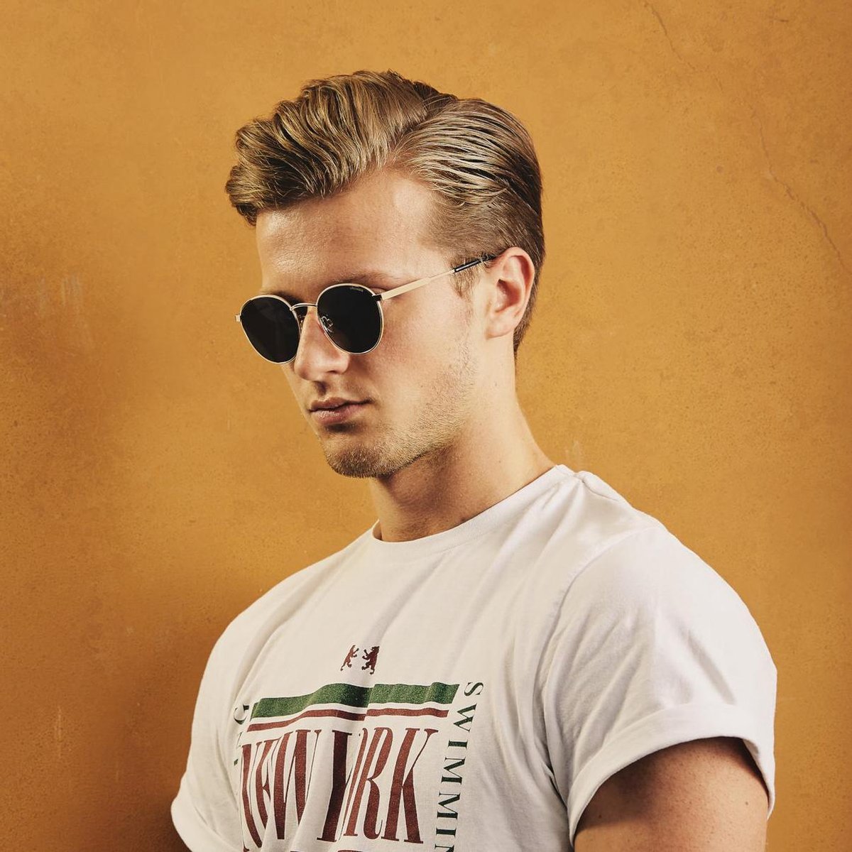 POLAROID Zonnebril (PLD2053/S) Volwassenen GoudGroen Volledig omrand Polarizerend