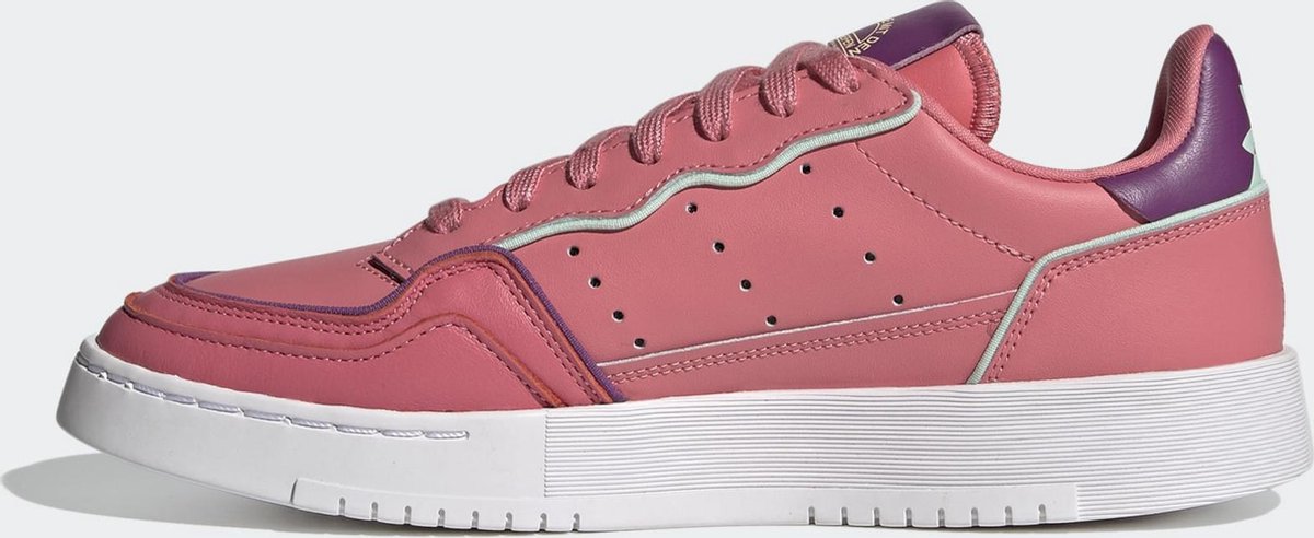 Adidas - Maat 39 1/3 - Supercourt W Dames sneakers - hazy rose/ftwr white/rich mauve