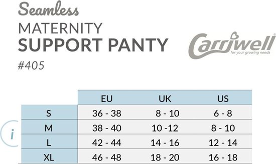 Carriwell - Maat S - Zwangerschapsslip met Support - Zwart