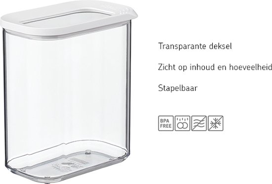 Mepal Modula bewaardoos – 1500 ml – Voorraaddoos – Wit