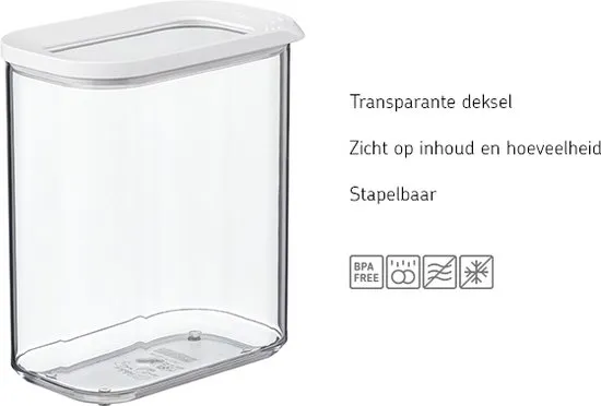 Mepal Modula bewaardoos – 1500 ml – Voorraaddoos – Wit
