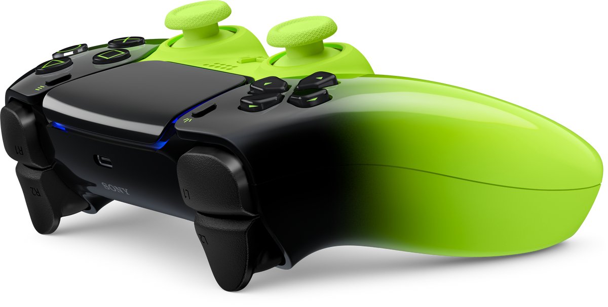 gamepad, controller, wireless, groen, DualShock-achtig