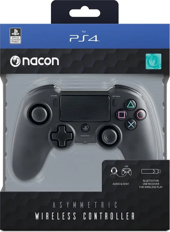 Officiele Draadloze Nacon PS4 Controller - Zwart