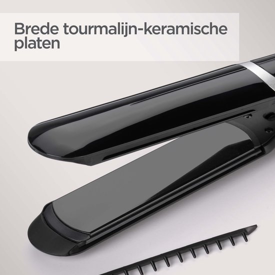 BaByliss Sleek Control Wide Stijltang ST397E - Extra brede platen - 5 temperatuurinstellingen tot 23