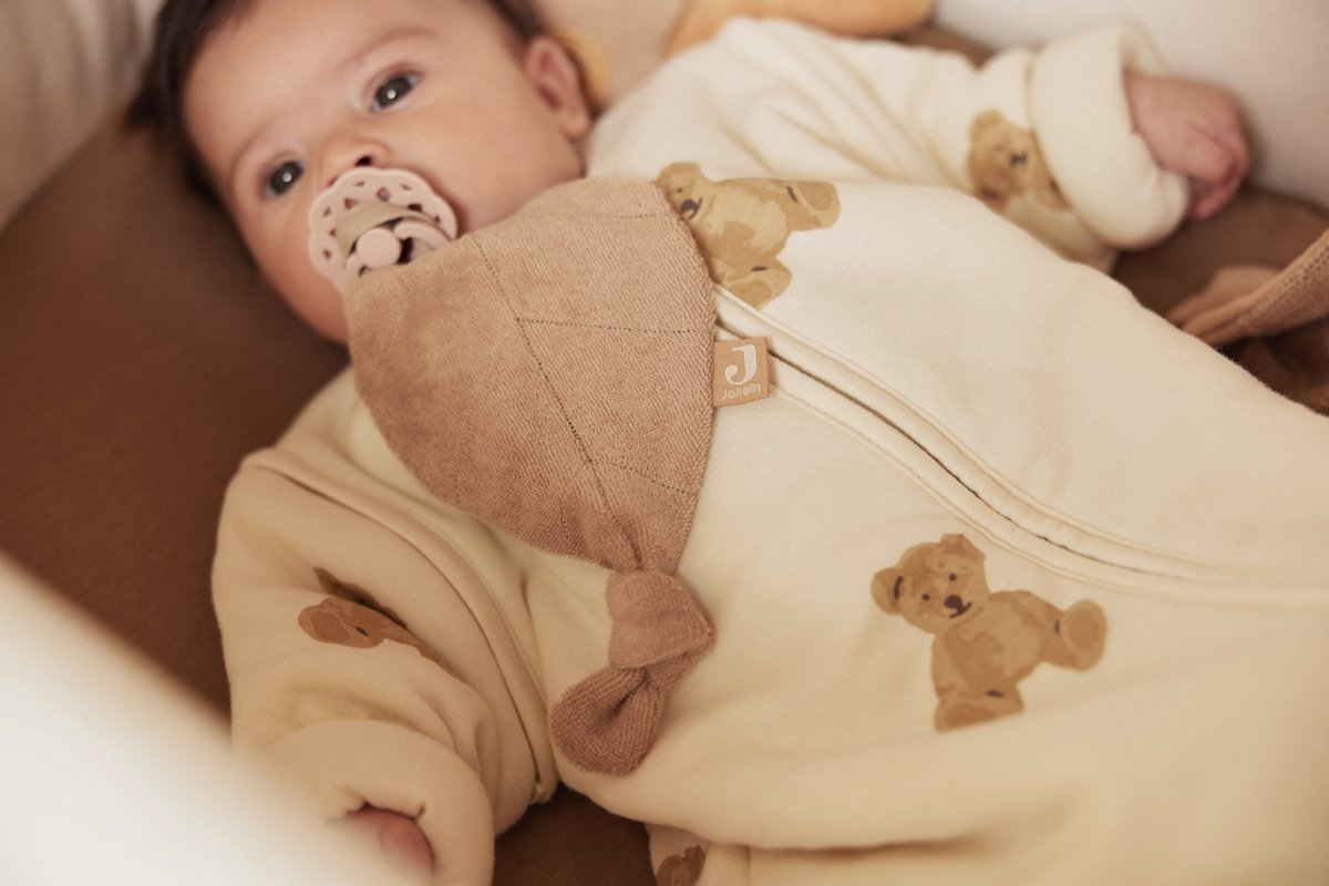 Jollein Baby Winterslaapzak met Afritsbare Mouw 110cm - Teddy Bear