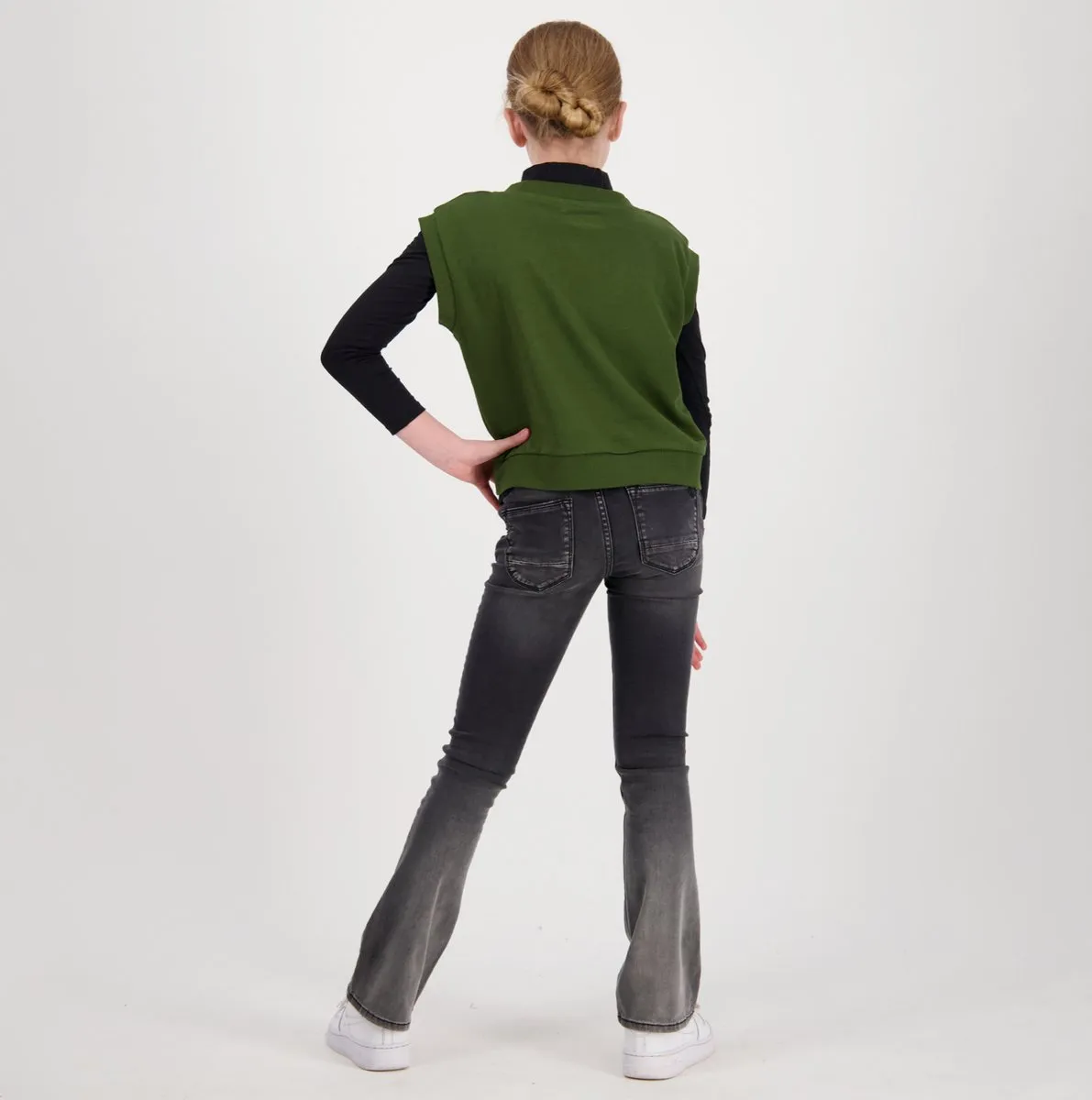 Broeken, Lange mouwen, Persoon, Jeans, Staand