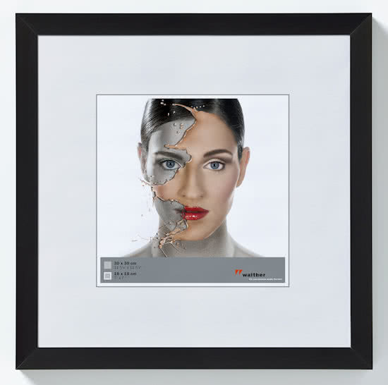 Koopjeshoek - Walther Design Spacy - Fotolijst - Fotoformaat 40 x 40 cm - Zwart