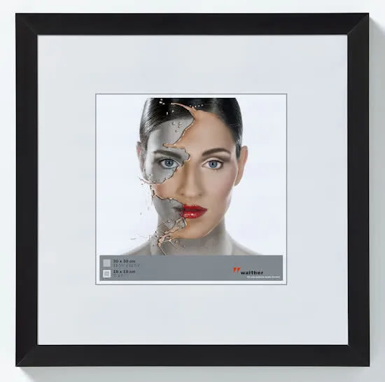 Koopjeshoek - Walther Design Spacy - Fotolijst - Fotoformaat 40 x 40 cm - Zwart