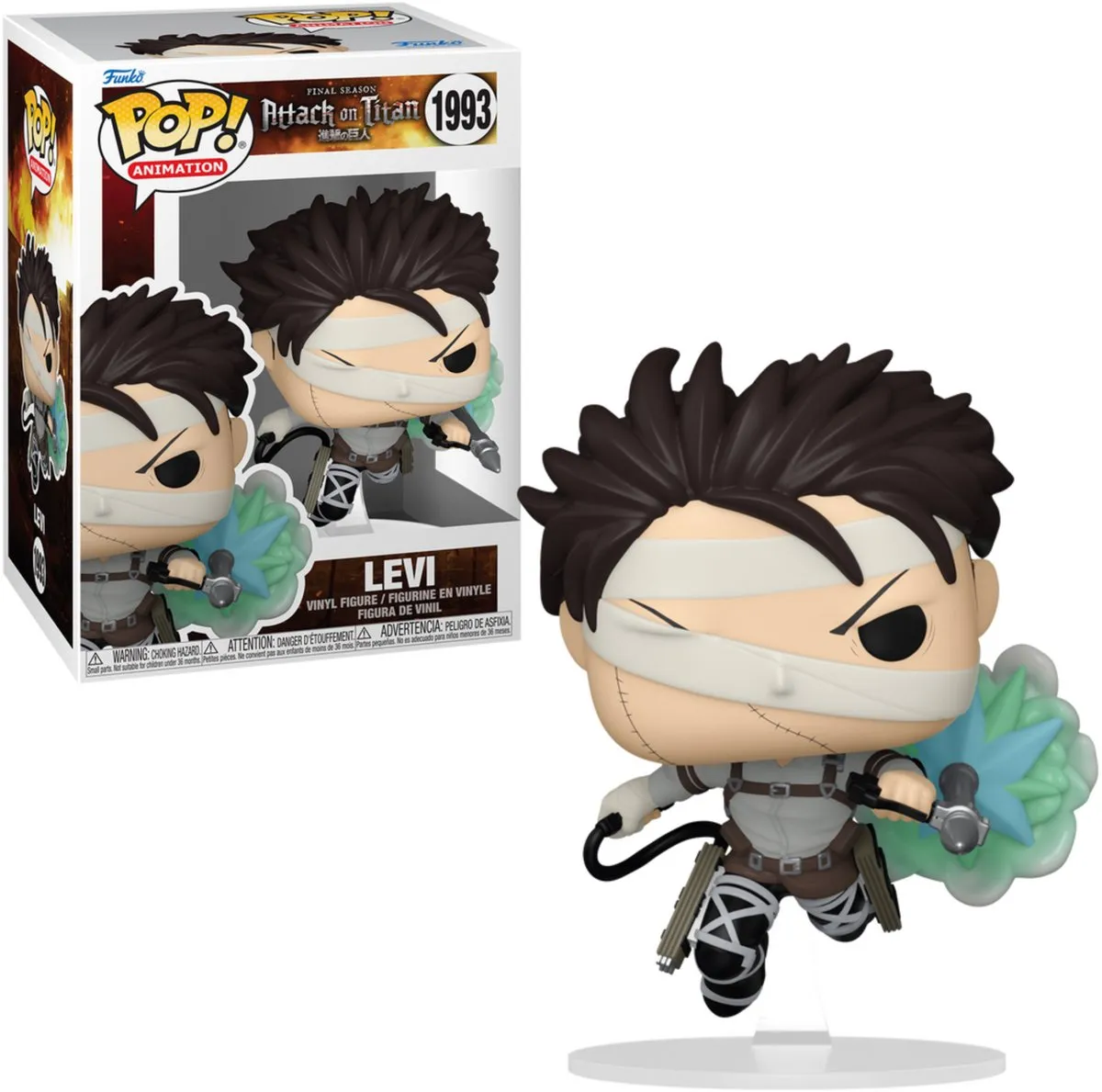 figuur, vinyl, Levi, Attack on Titan, Funko Pop