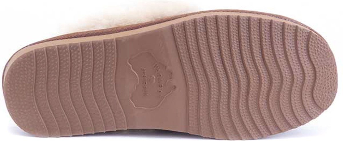 Warmbat - Maat 40 - Flurry Women Suede Dames Sloffen - Cognac