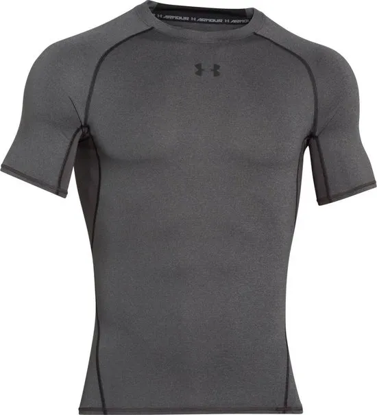 Under Armour HG Armour S/S Fitness Shirt Heren - Maat M