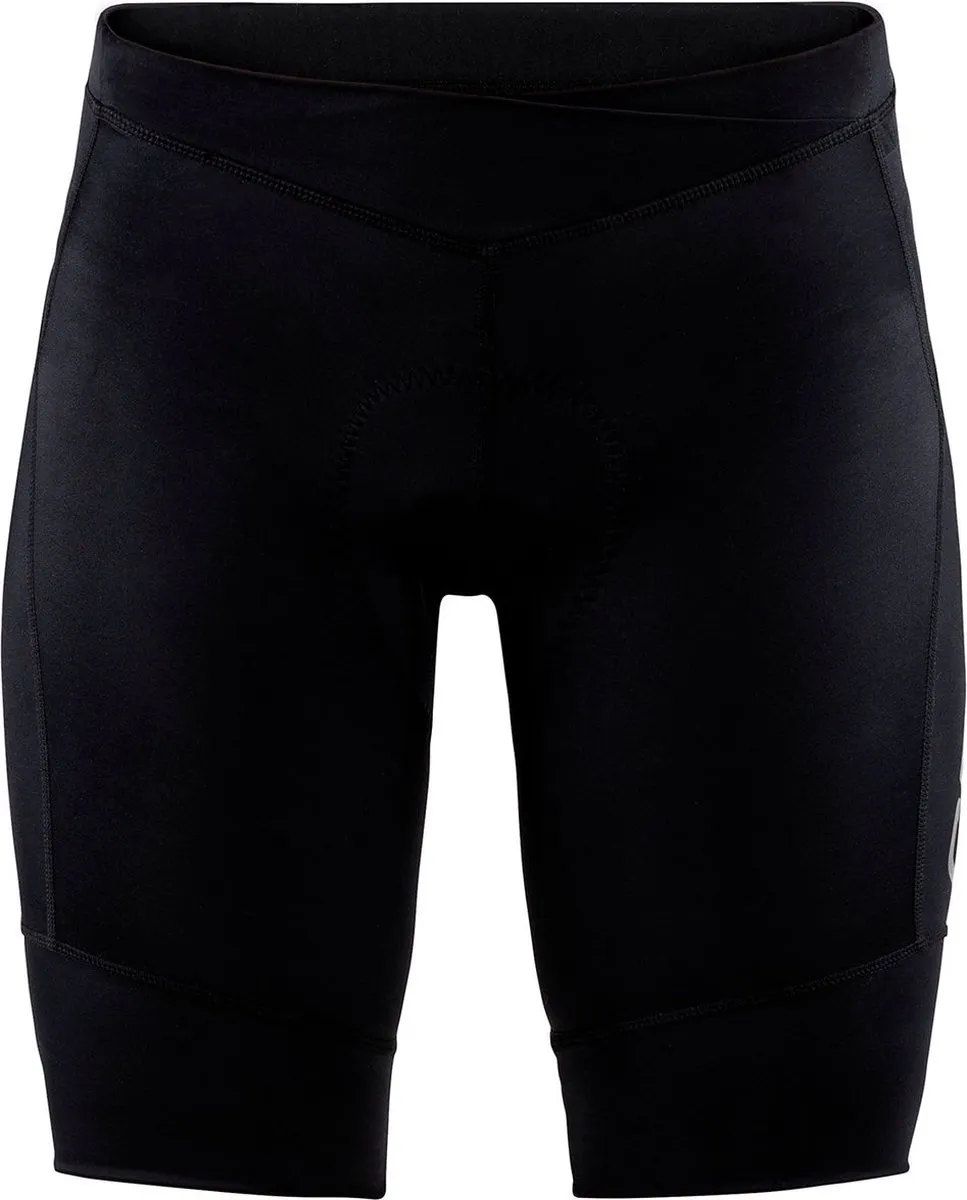shorts, cycling shorts, zwart, strakke pasvorm, middellange korte