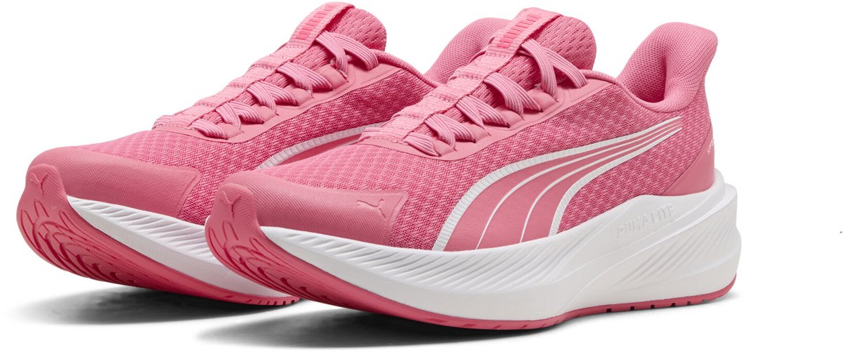 sneakers, pink, mesh, platform, running shoe