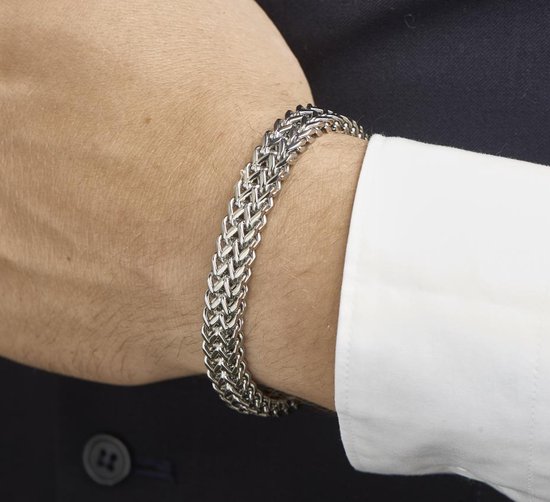The Jewelry Collection - Armband 10 mm 21 cm - Staal