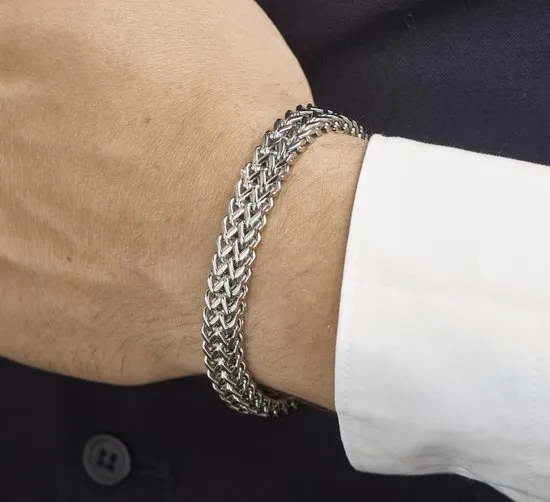 The Jewelry Collection - Armband 10 mm 21 cm - Staal