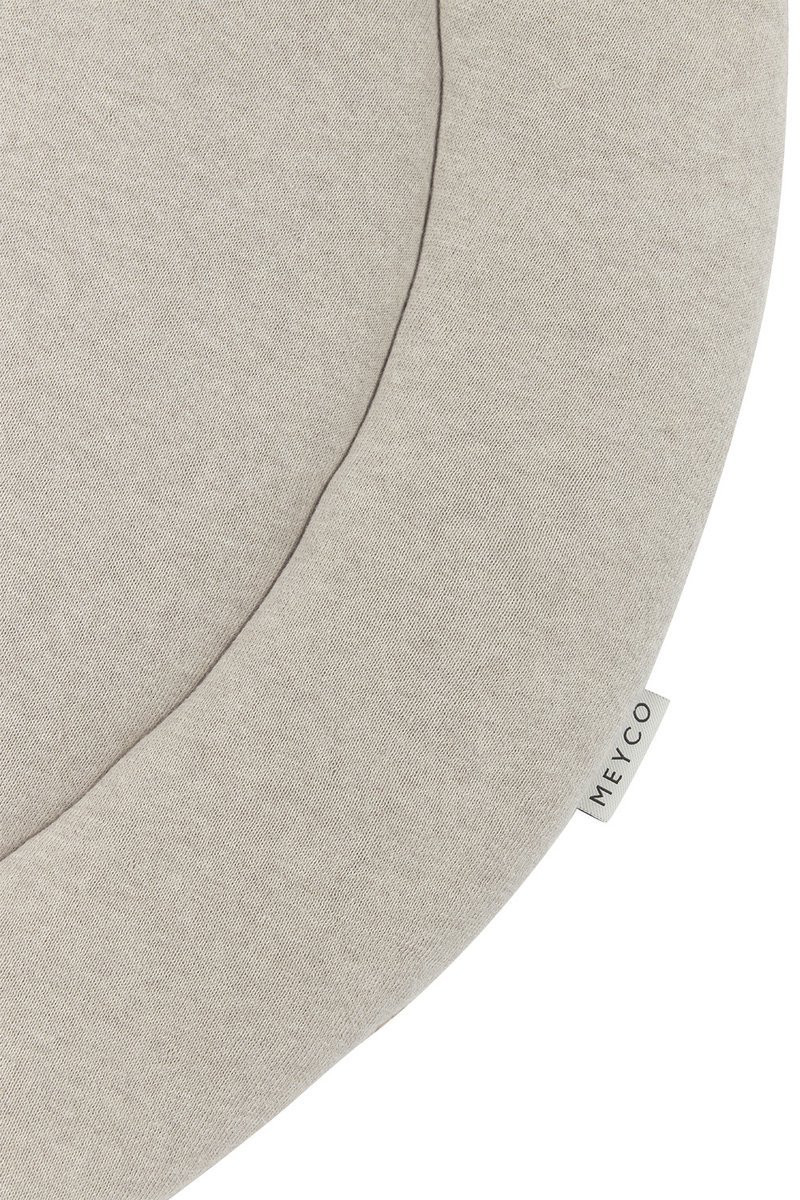 Meyco Baby Knit Basic boxkleed rond - sand melange - ⌀95cm