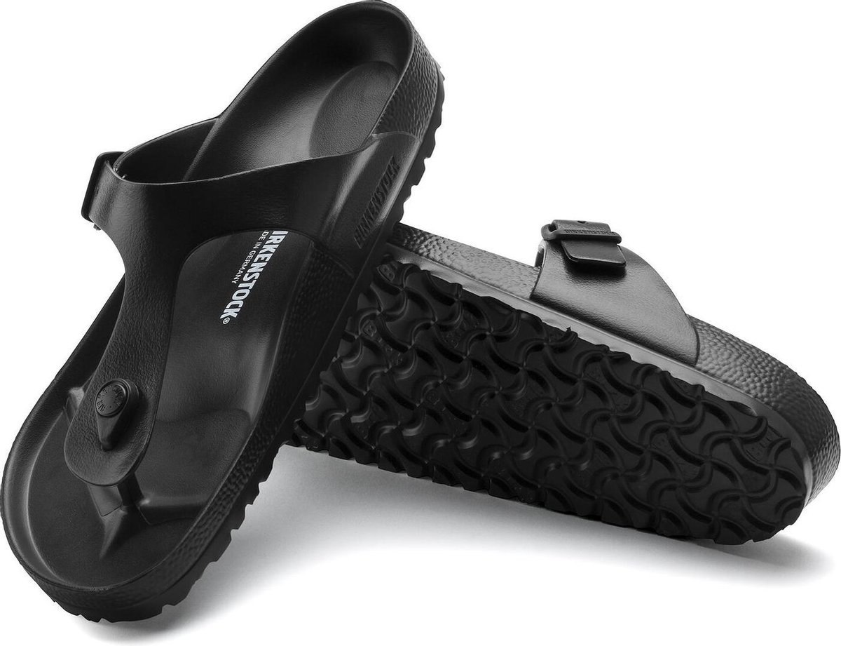 Birkenstock - mt 44 -  Gizeh EVA Unisex Slippers - Regular fit - Black