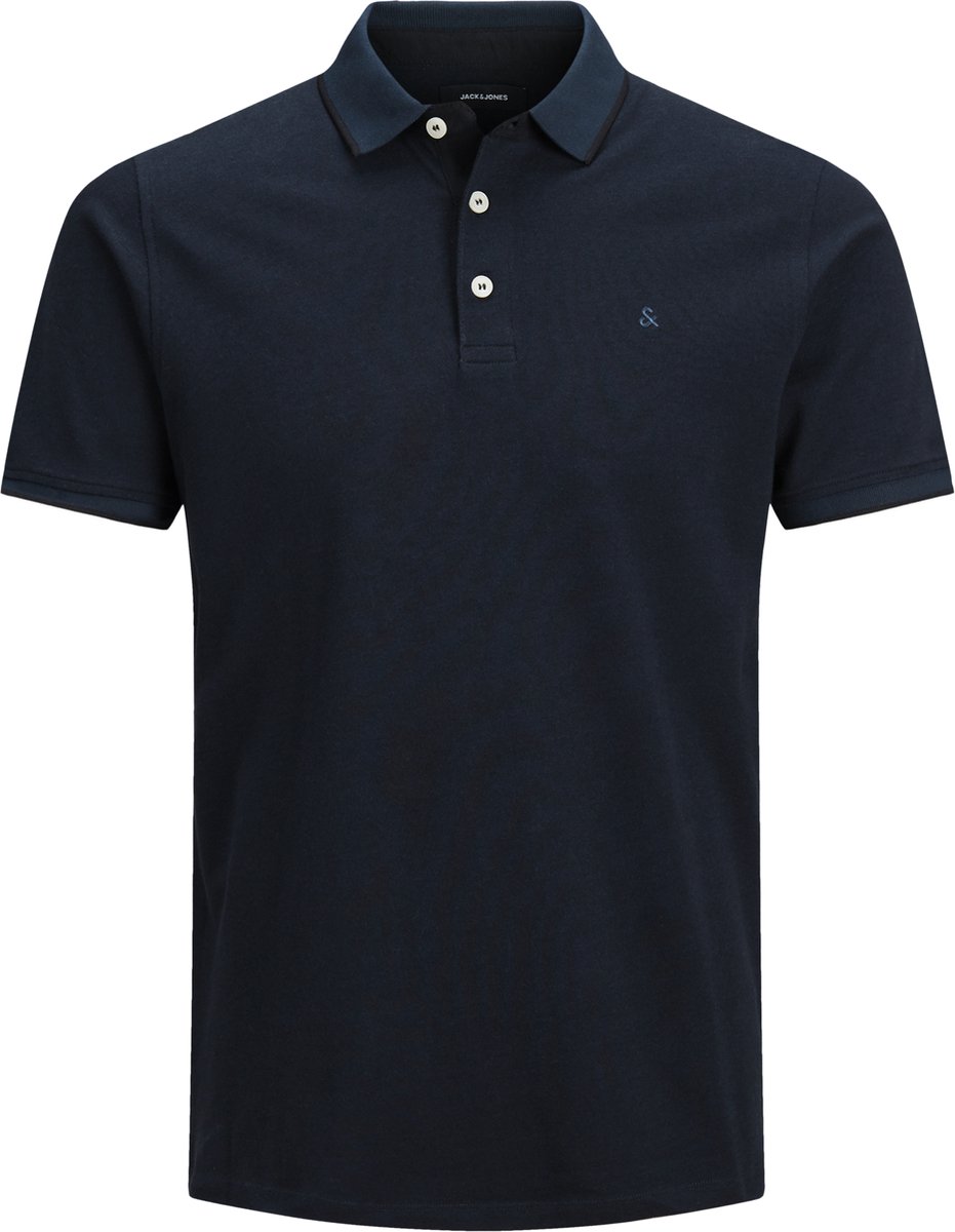 poloshirt, polo, korte mouwen, donkerblauw, katoen