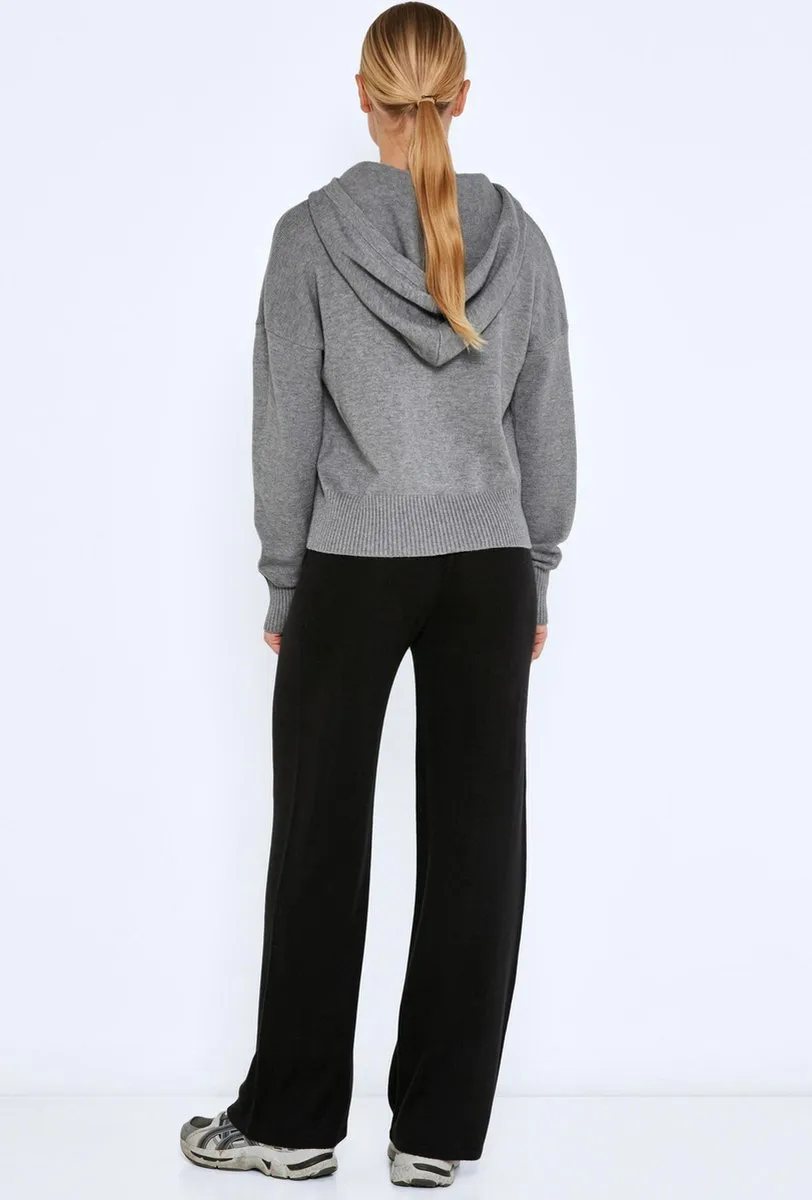 Noisy may - Maat S - Trui Nmship L/s Hoodie Knit Bg Noos 27016491 Medium Grey Melange Dames