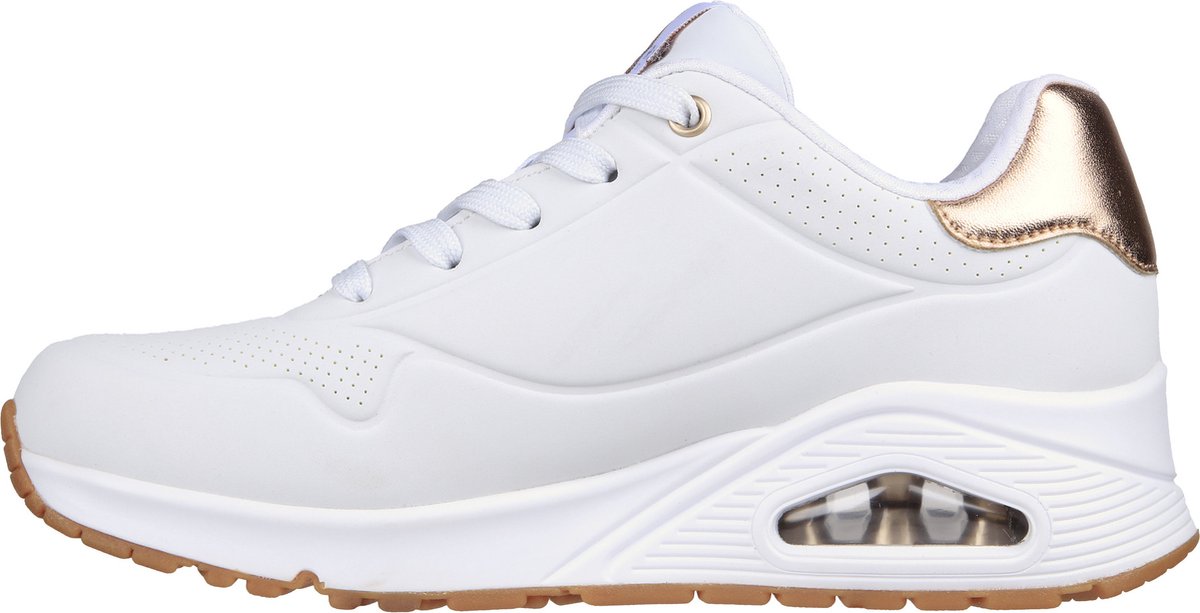 Skechers - maat 38 - Uno Golden Air Dames Sneakers - Wit