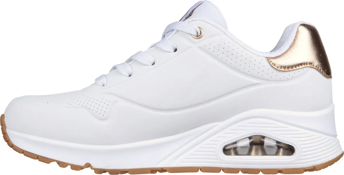 Skechers - maat 38 - Uno Golden Air Dames Sneakers - Wit