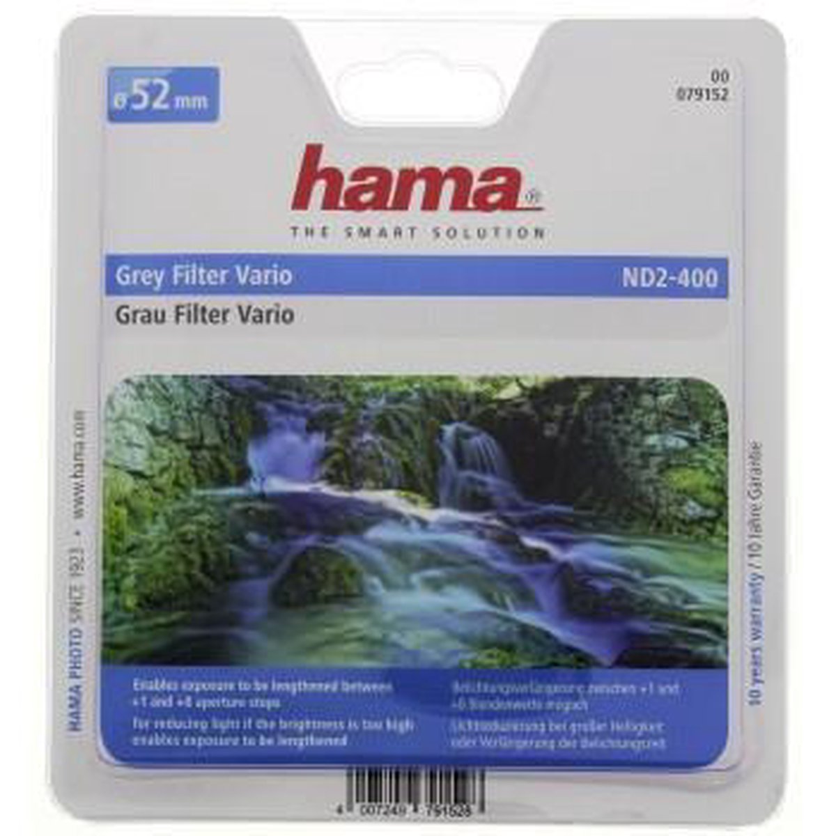 Hama Grijsfilter - Vario ND2-400 - 52mm