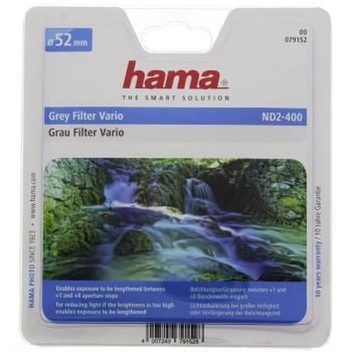 Hama Grijsfilter - Vario ND2-400 - 52mm