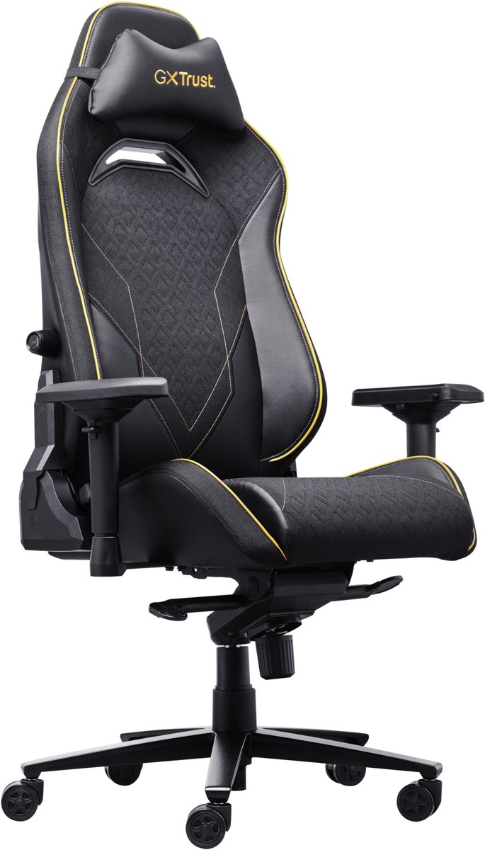 Trust GXT 721 Ruya Pro - Premium Comfortabele Gamestoel - 4D-armleuningen - Geïntegreerde Lendensteun - Verstelbaar tot 150 kg - Zwart
