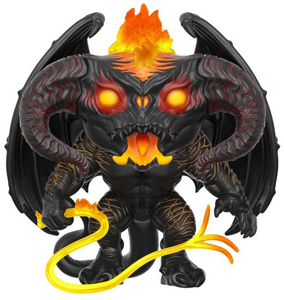 draken/dant, fantaſy wezen, draak vleugels, lava ogen, gloeiende staart