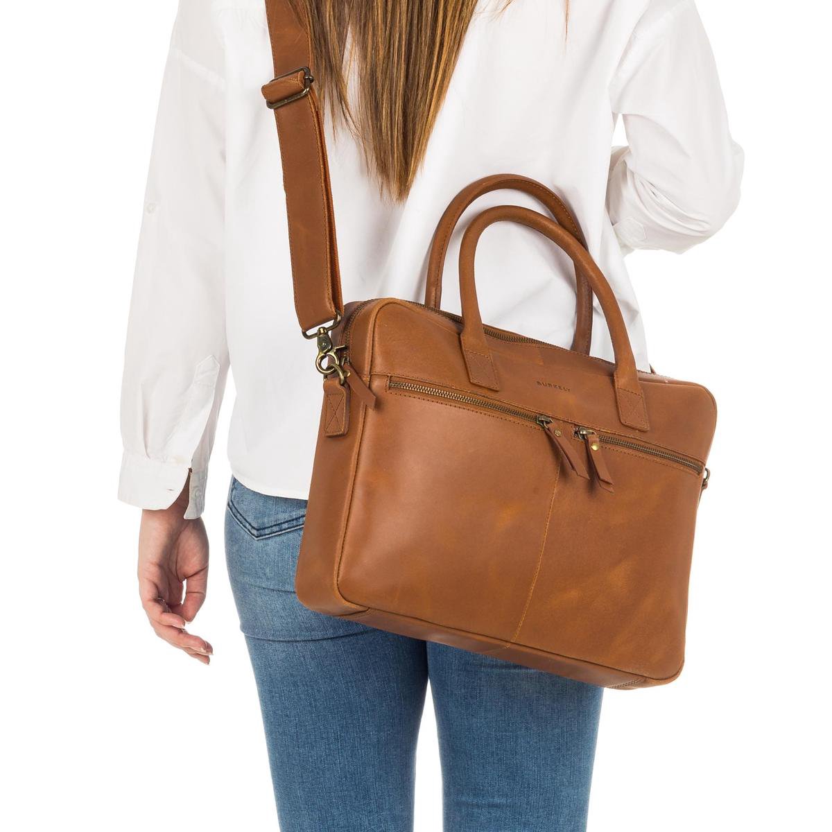 BURKELY Kiley Laptoptas - 13.3 inch - Cognac