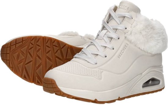 Skechers - maat 32- Uno-Fall Air Meisjes Sneakers - Crème