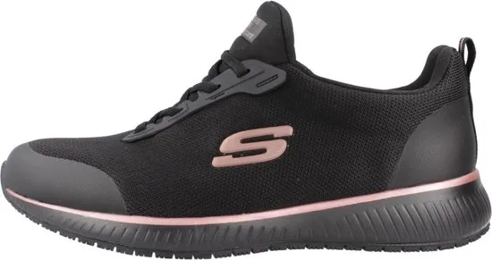 sneaker, sportschoenen, mesh bovenzijde, zwart, roze accent