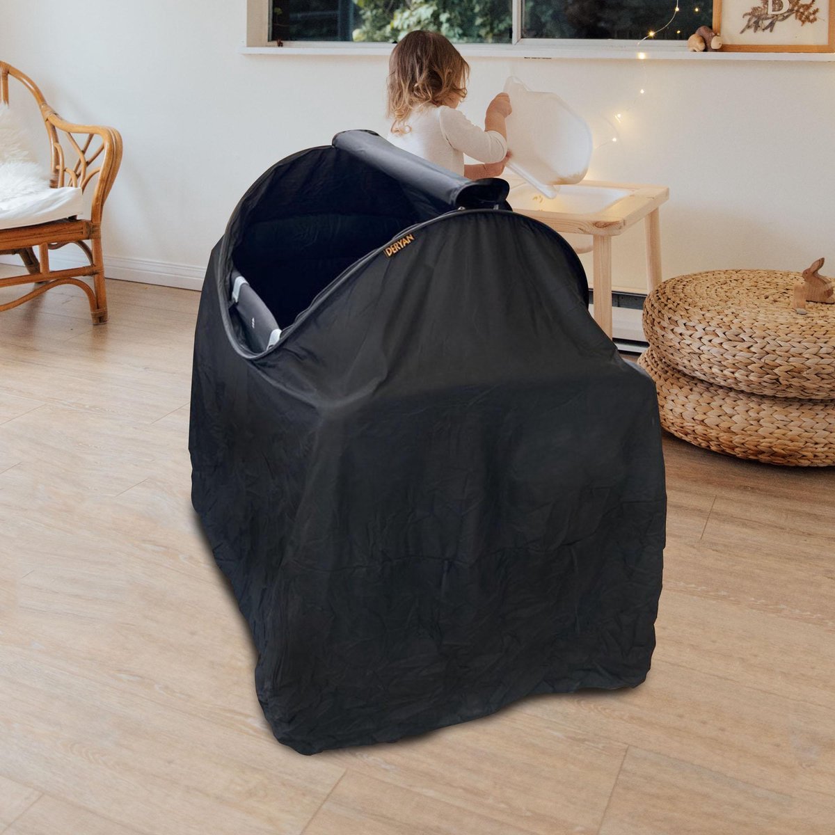 Deryan Luxe Campingbed klamboe - Ledikant Klamboe