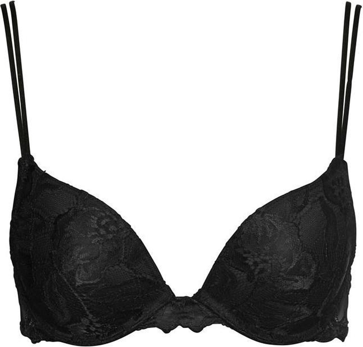 bralet, luchtdrager, kanten, zwarte-lace, bh