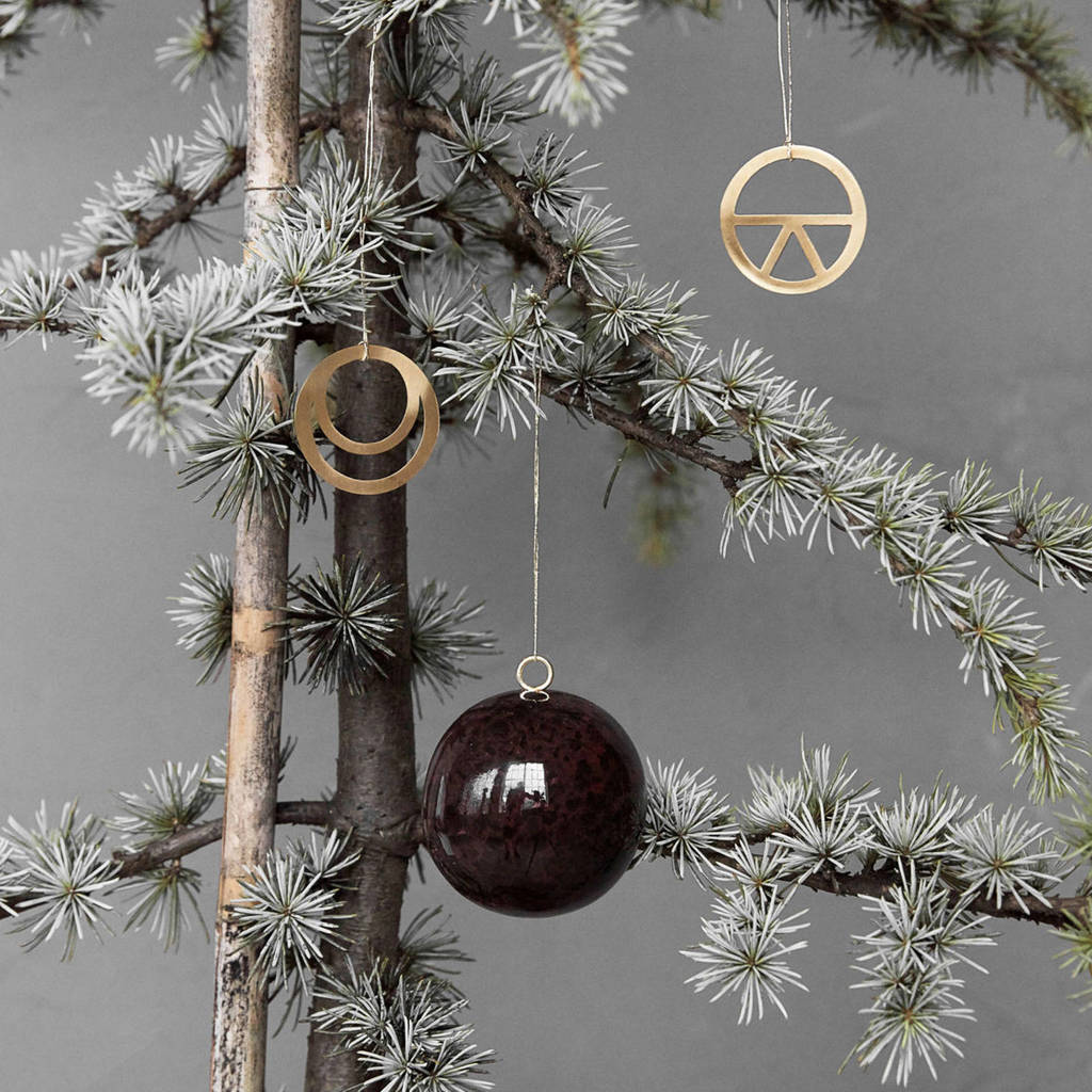 House Doctor kerstbal Wijnrood (Ø6 cm)