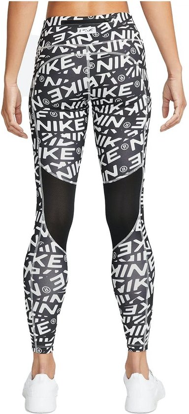 Nike Dri-Fit Fast sportlegging - maat S- dames lang zwart dessin