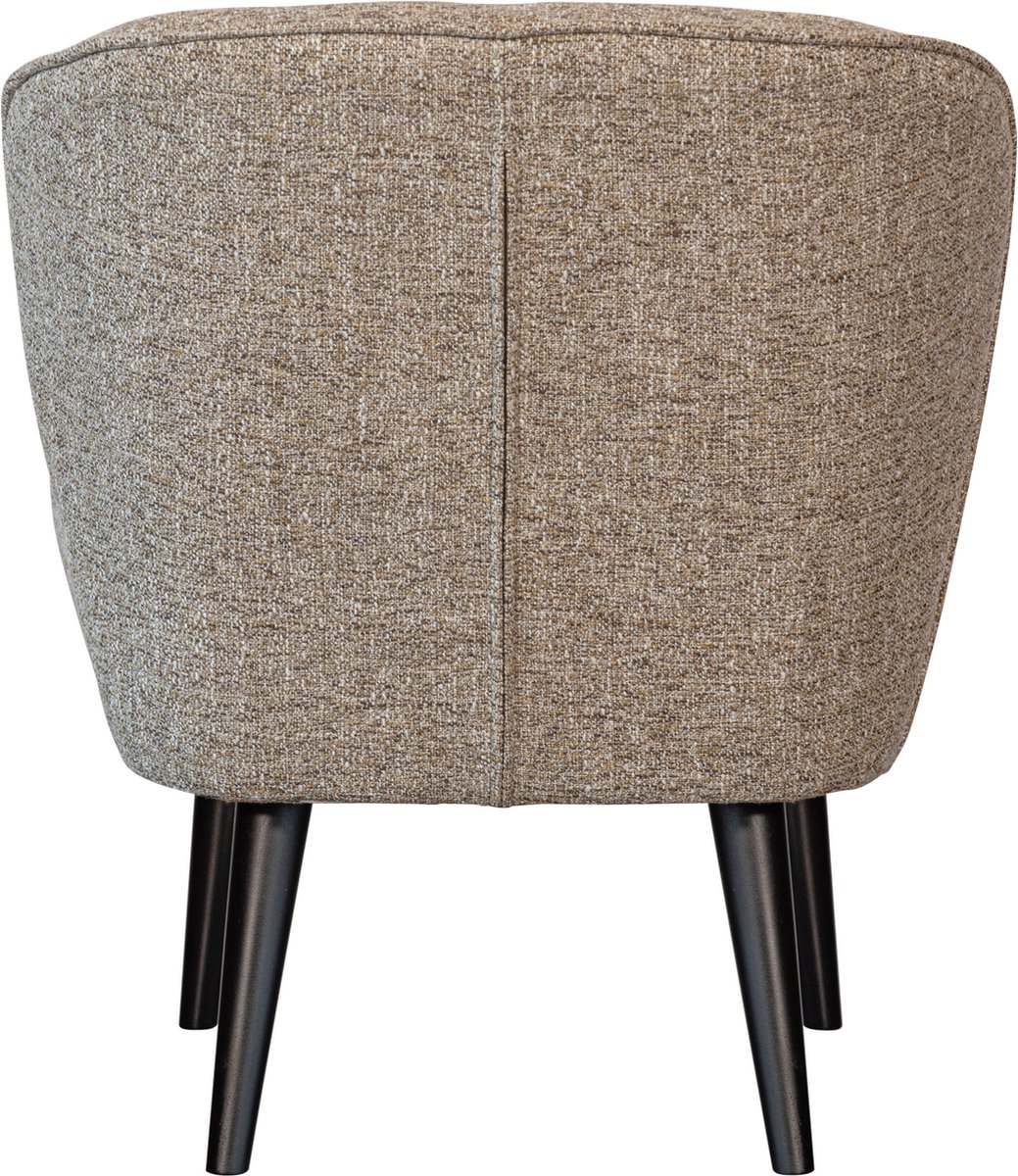 stoel, stoelbekleding, grijs, houten poten, vierkante rug