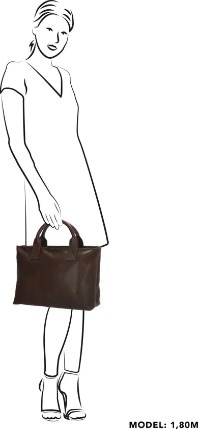 Micmacbags Discover Handtas - Donkerbruin